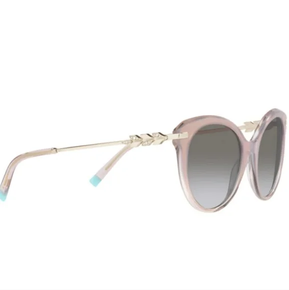 Tiffany & Company TF4189 Sunglasses Champaign Grey Cat Eye Crystal MA#482